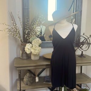 Nordstrom deep neck dress w/ sleeves